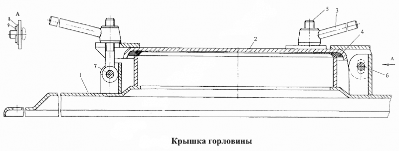 Болт откидной цистерны (ПАО НЕФАЗ)